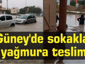 Güney'de sokaklar yağmura teslim