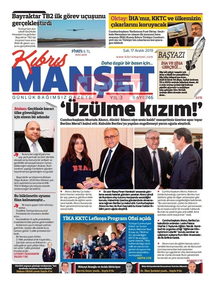 KKTC gazeteleri bugün ne yazdı (17 Aralık 2019) galerisi resim 8