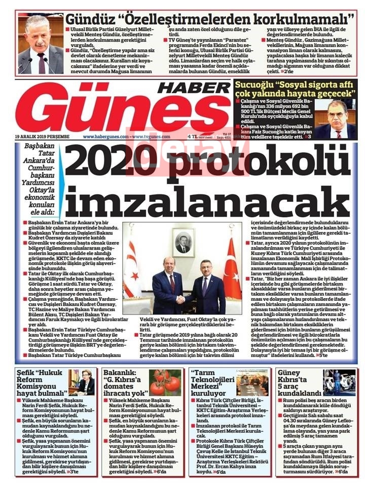 GAZETE MANŞETLERİ 19 ARALIK 2019 PERŞEMBE galerisi resim 7