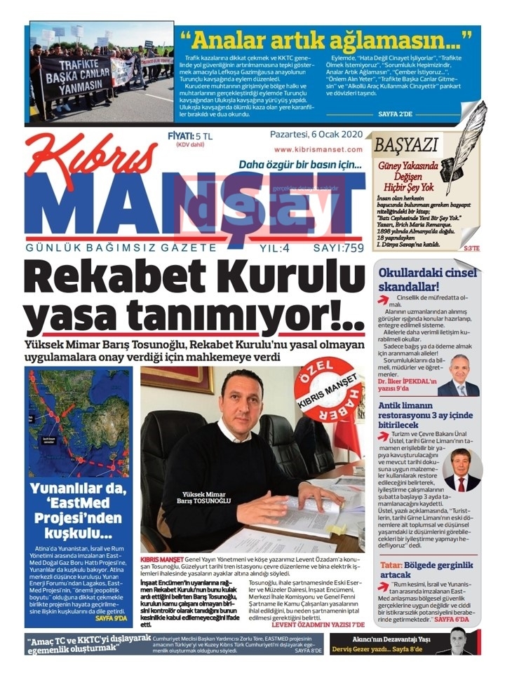 GAZETE MANŞETLERİ 6 OCAK 2020 PAZARTESİ galerisi resim 7