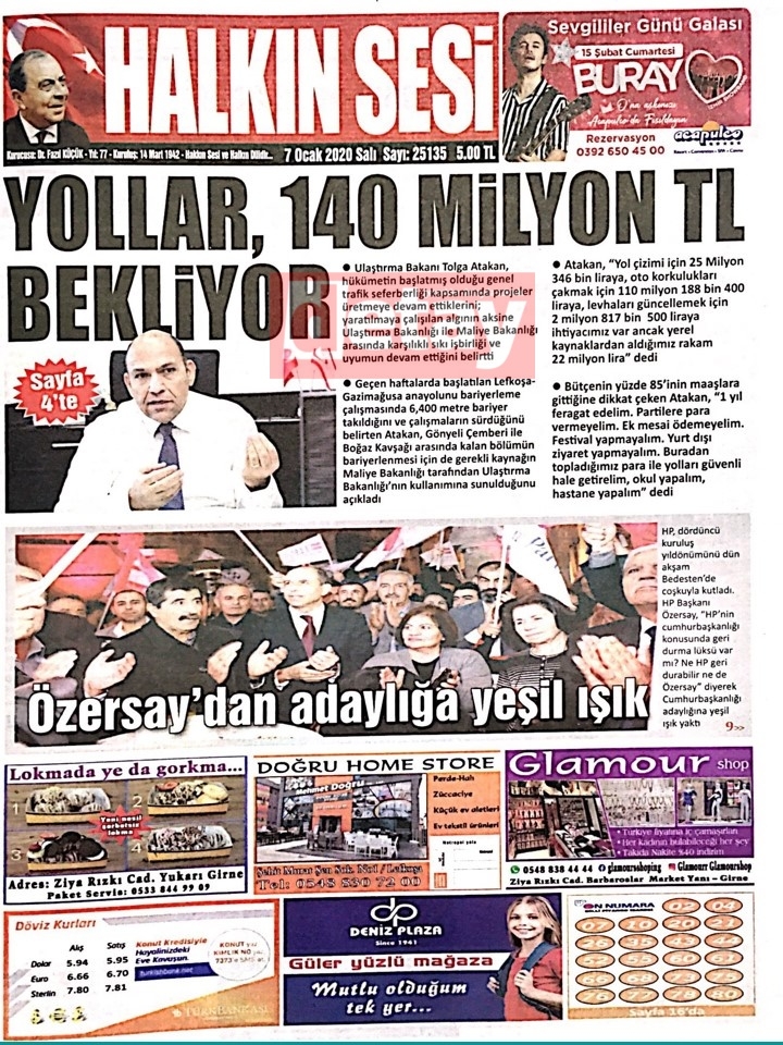 GAZETE MANŞETLERİ 7 OCAK 2020 SALI galerisi resim 9