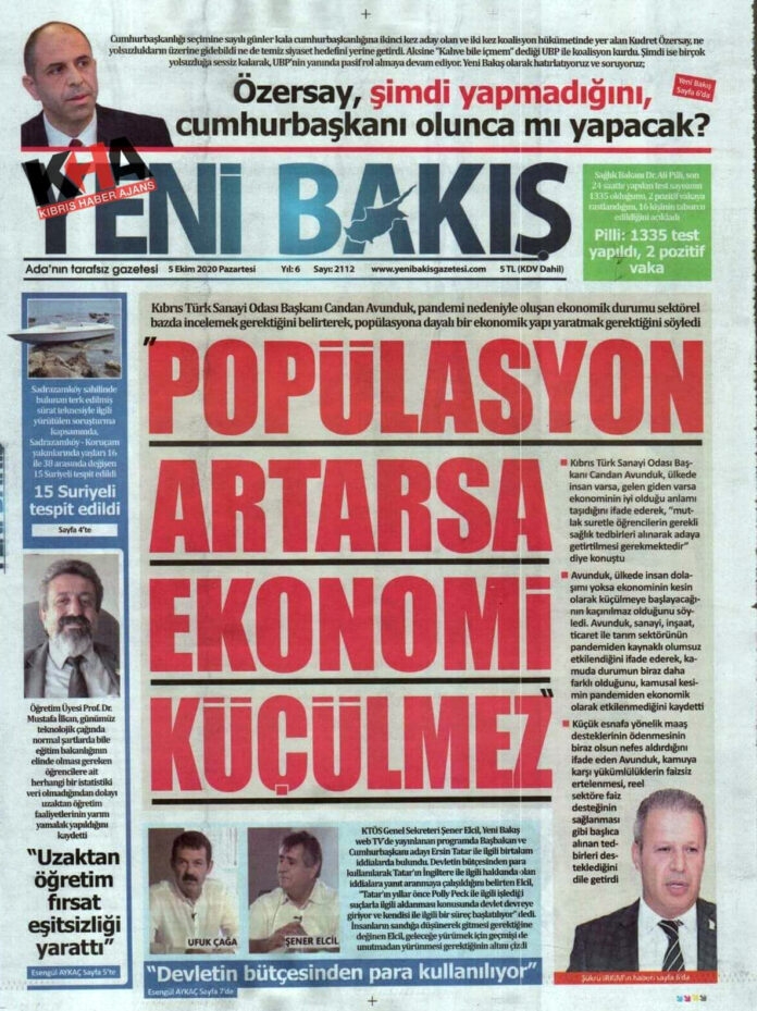 KKTC'de Gazeteler Bugün Ne Yazdı? 05 Ekim 2020 Pazartesi galerisi resim 4