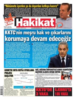 KKTC'de Gazeteler Bugün Ne Manşet Attı? (13 Kasım 2020 Cuma) galerisi resim 5