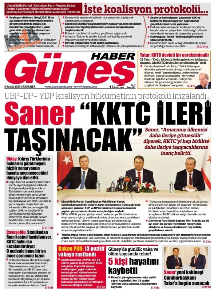 KKTC'de Gazeteler Bugün Ne Manşet Attı? ( 9 Aralık 2020 Çarşamba ) galerisi resim 14