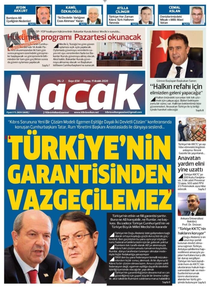 KKTC'de Gazeteler Bugün Ne Manşet Attı? ( 11 Aralık 2020 Cuma ) galerisi resim 10