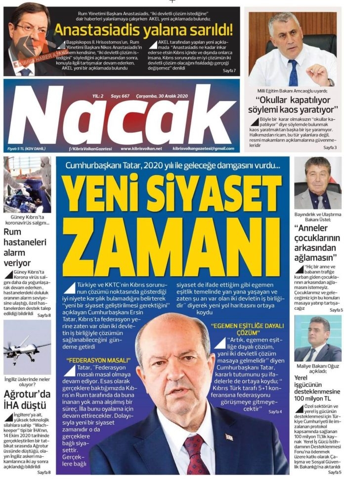 KKTC Gazeteleri Bugün Ne Yazdı? 30 Aralık 2020 Çarşamba galerisi resim 11