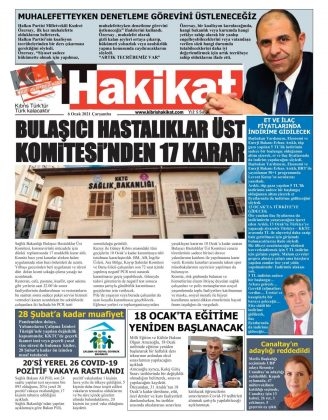 KKTC'de Gazeteler Bugün Ne Manşet Attı? ( 5 Ocak 2020 Salı ) galerisi resim 5