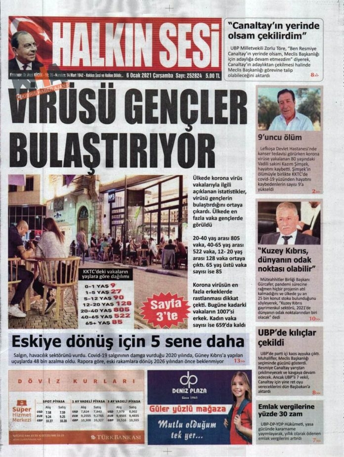 KKTC'de Gazeteler Bugün Ne Manşet Attı? (6 Ocak 2020) galerisi resim 7