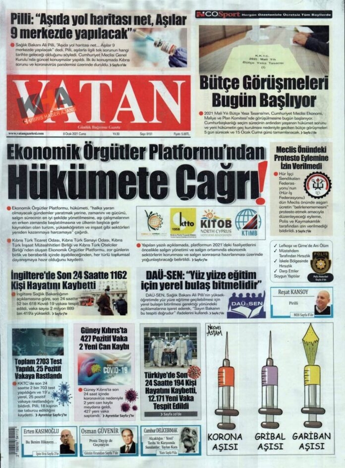 KKTC'de Gazeteler Bugün Ne Yazdı? (08 Ocak 2021 Cuma) galerisi resim 12