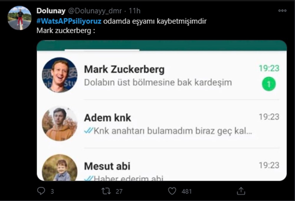 #WhatsAppSiliyoruz etiketine yapılan yorumlar galerisi resim 6