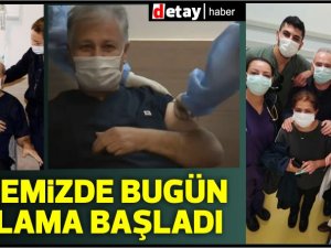 Pilli,Tatar,Saner ve Sağlıkçılar aşı oldu