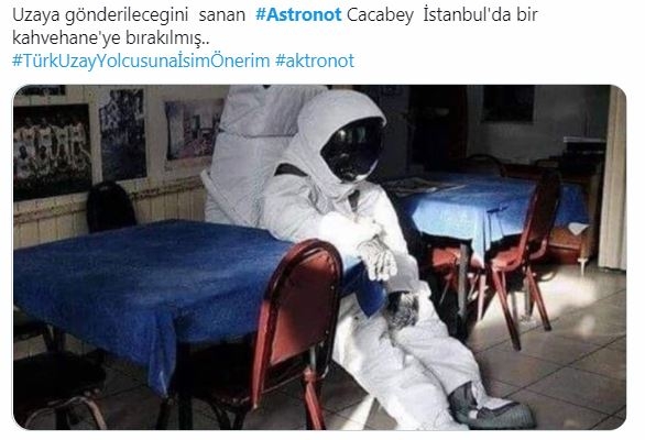 Ay'a gidecek Türk astronot haberi sosyal medyada galerisi resim 1