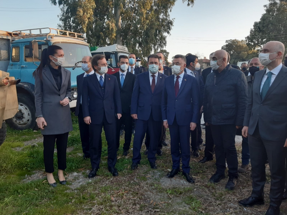 Oktay “Bir Zamanlar Kıbrıs” dizisinin setini ziyaret etti galerisi resim 11