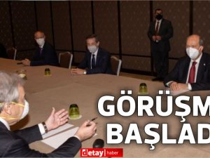 Guterres ve  Cumhurbaşkanı Tatar arasındaki ikili görüşme başladı