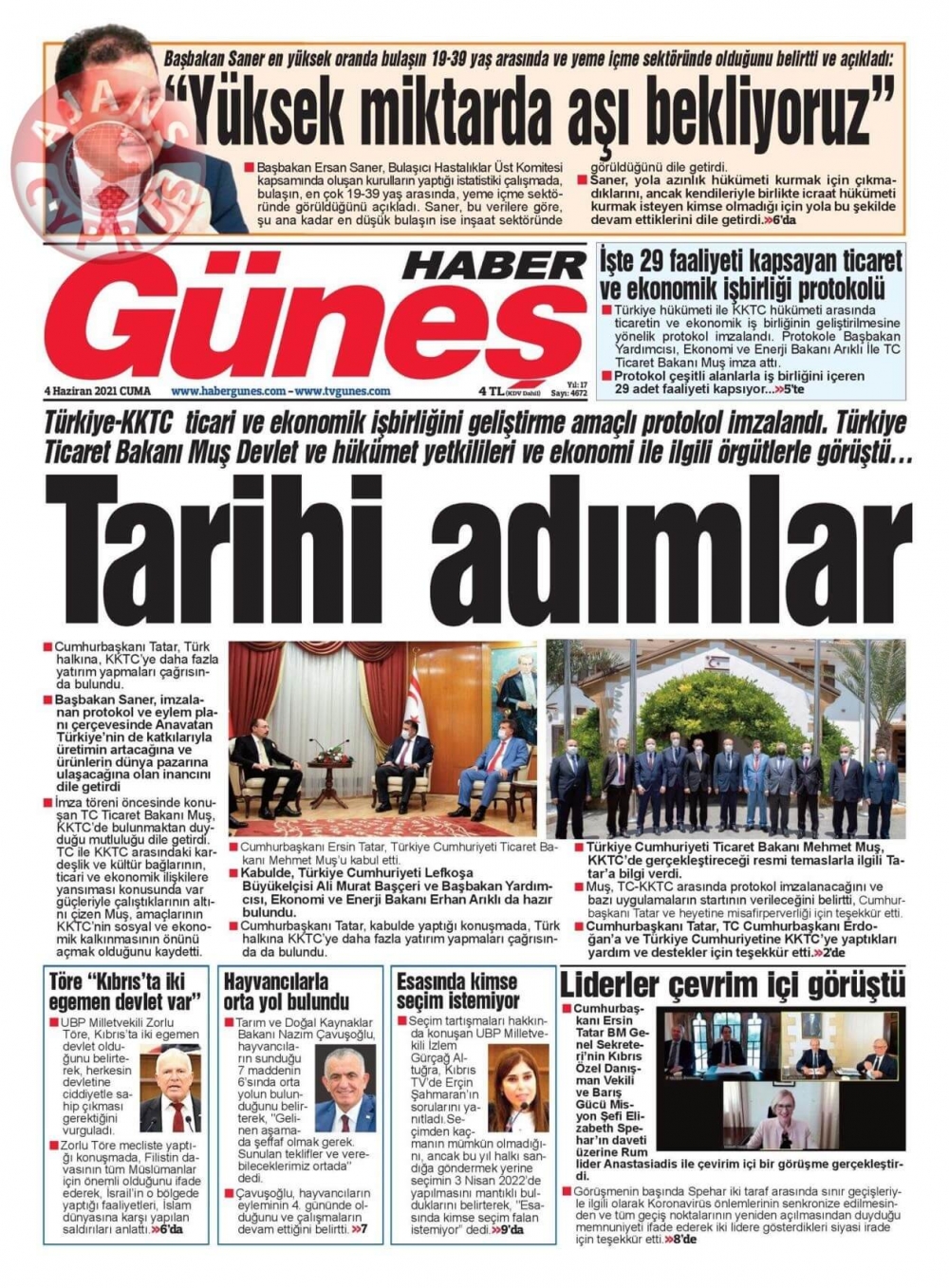 KKTC'de Gazeteler Bugün Ne Manşet Attı? (Detay Gazetesi Bugün Ne Ma galerisi resim 5