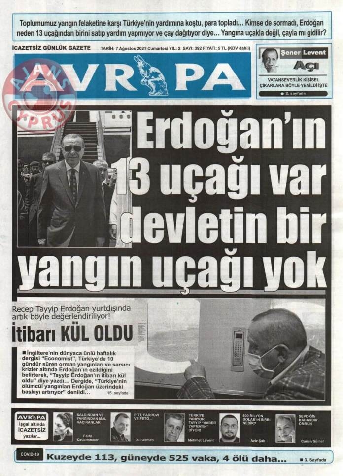 KKTC'de Gazeteler Bugün Ne Manşet Attı? (7 Ağustos 2021) galerisi resim 8