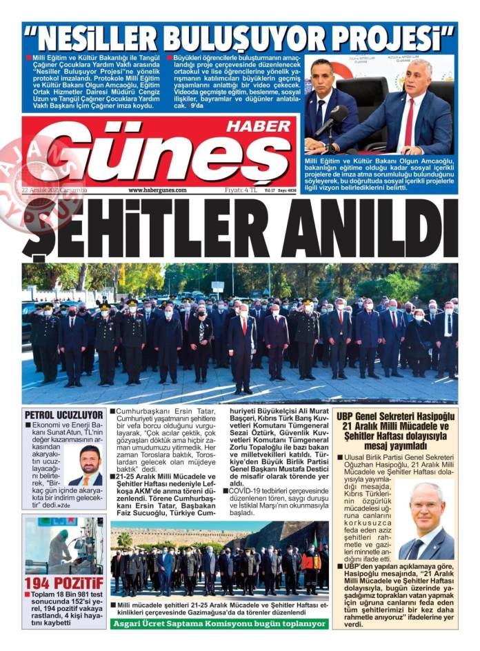 KKTC'de Gazeteler Bugün Ne Manşet Attı? 22 Aralık 2021 galerisi resim 8