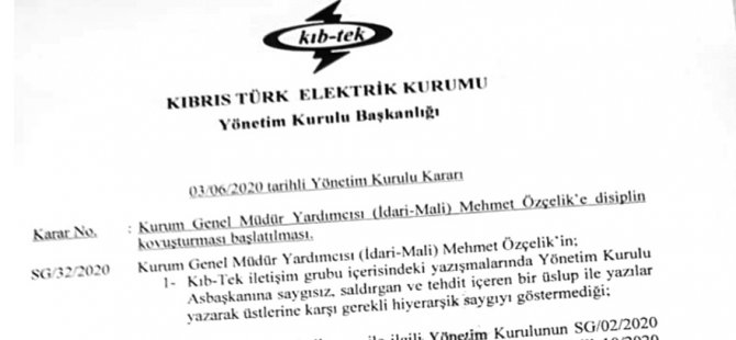 KIB-TEK Genel Müdür Yardımcısı'na  soruşturma