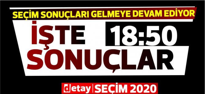 18:50:Ülke geneli seçim sonuçları