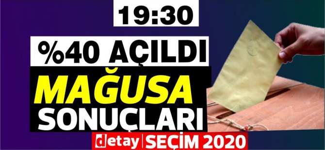 Mağusa'da sandıkların%40'ı açıldı! İşte sonuçlar