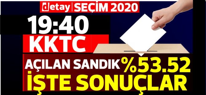 Sandıkların %53.52 si açıldı...İşte sonuçlar