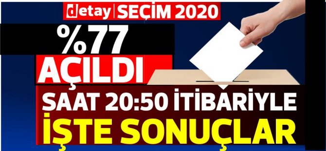 Ülkede Sandıkların %77'si açıldı...İşte sonuçlar