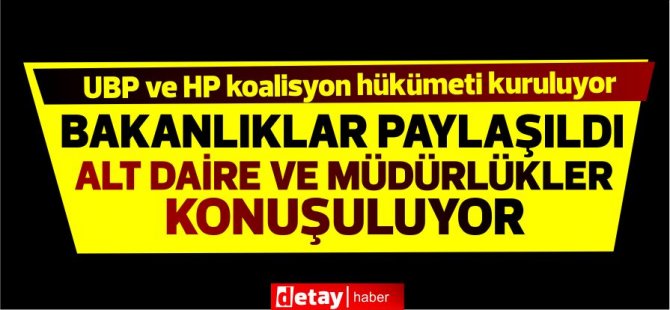 UBP ve HP koalisyon hükümeti kuruluyor