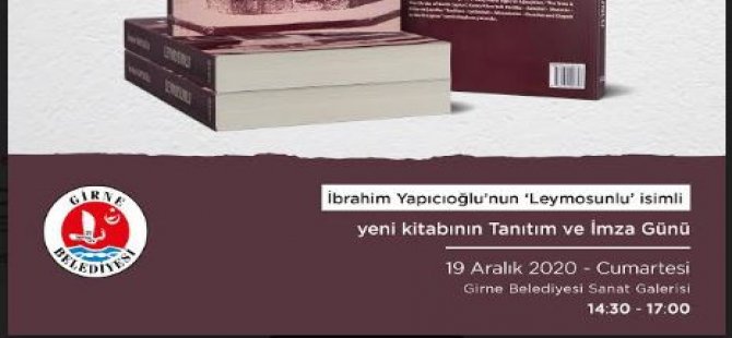 Girne Belediyesi Sanat Galerisi, kitap tanıtımına ev sahipliği yapacak