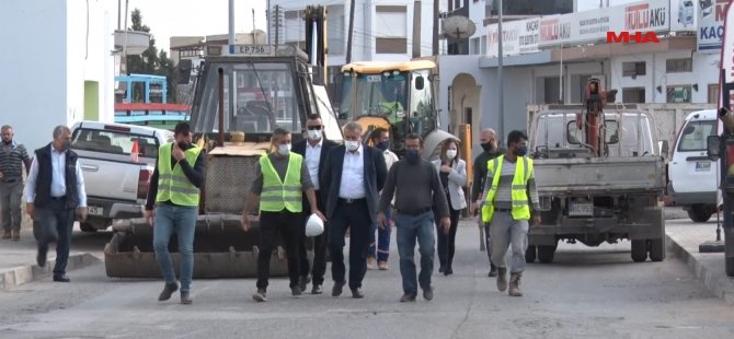 Gazimağusa Belediyesi Alt Yapı Çalışmaları Devam Ediyor