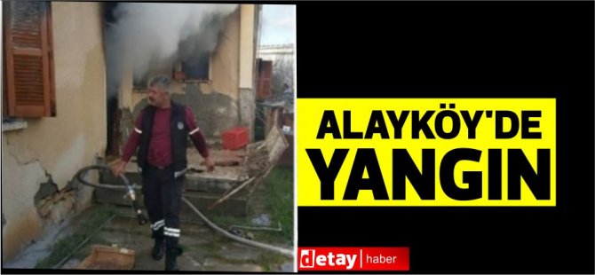 Alayköy'de yangın! Yaşlı kadın hastaneye kaldırıldı