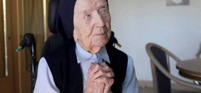 "Avrupa'nın En Yaşlı İnsanı" Rahibe Lucile Randon, Kovid-19'u Yendi