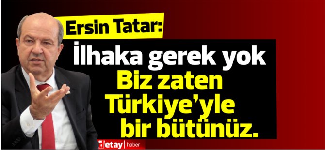 Tatar:"Antalya neyse, biz oyuz"