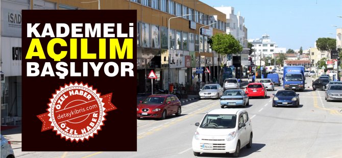 Kademeli açılma Pazartesi başlıyor, işte detaylar