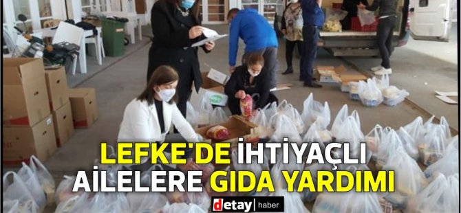 Lefke’de ihtiyaçlı ailelere gıda yardımı yapıldı