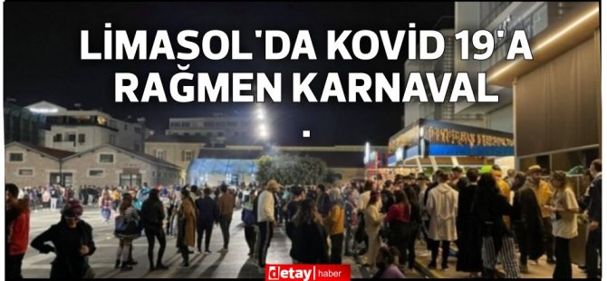 Limasol’da, dün, binlerce kişi karnaval yaptı