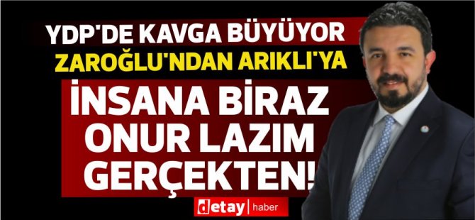 Zaroğlu'ndan Ayhan Arıklı'ya sert cevap:“Partiyi rezil ettiniz”