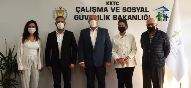 SOS Çocuk Köyü Derneği Yönetim Kurulu üyeleri, Çalışma Bakanı Çağman’ı ziyaret etti