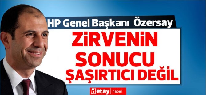 Özersay:Fırsat tamamen yitirilmedi, bir takım esneklikler bulunabilir