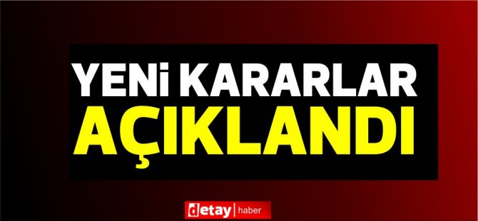 Bulaşıcı Hastalıklar Üst Komitesi son alınan kararları açıkladı