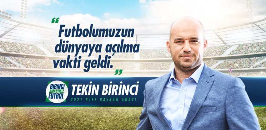 "Birinci amacımız Futbol" diyerek KTFF başkanlık manifestosunu açıkladı