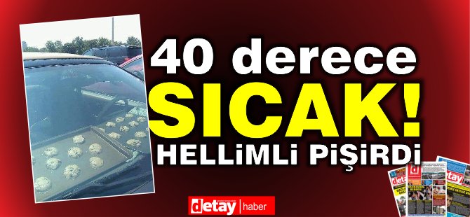 Sıcaklık 40 derece olunca vatandaş "Hellimli , Zeytinli" yapmaya başladı