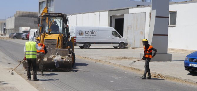 Gazimağusa Büyük Sanayi Bölgesi’nde Temizlik