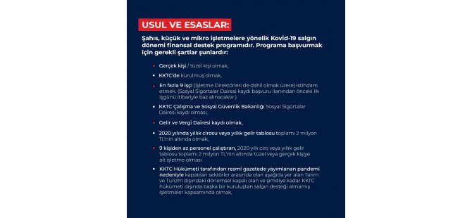 Türkiye-KKTC 2021 Yılı İktisadi ve Mali İşbirliği Anlaşması Kapsamında Salgın Destek Ödemesi Yapılıyor