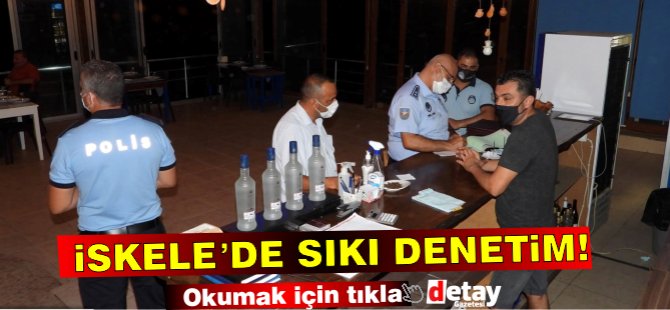 İskele'de sıkı Corona denetimi...