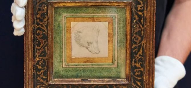 Da Vinci’nin, 7x7cm Boyutlarındaki ‘Ayı Kafası’na 8,8 Milyon Sterlin