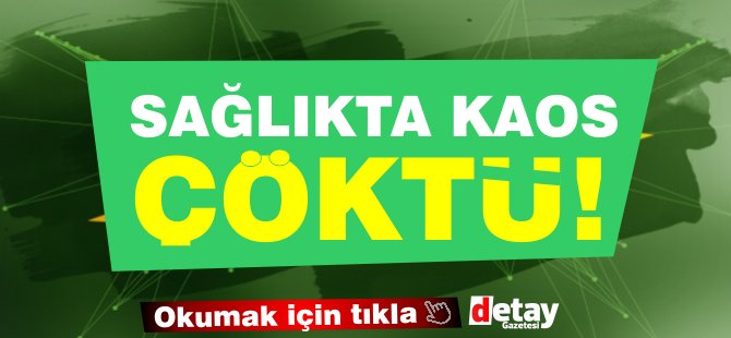 Sağlıkta bir çok servis kapanma noktasında! Yoğun Bakıma hasta yatışı durduruldu!