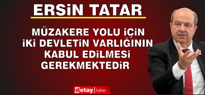 Cumhurbaşkanı Tatar, Dr. Fazıl Küçük Bulvarında Konuştu