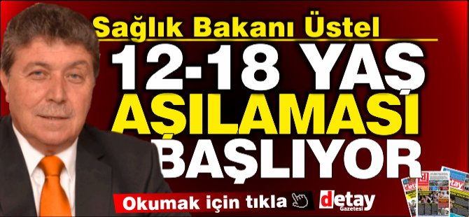 KKTC’de 12-18 Yaşın Aşılanması Başlıyor