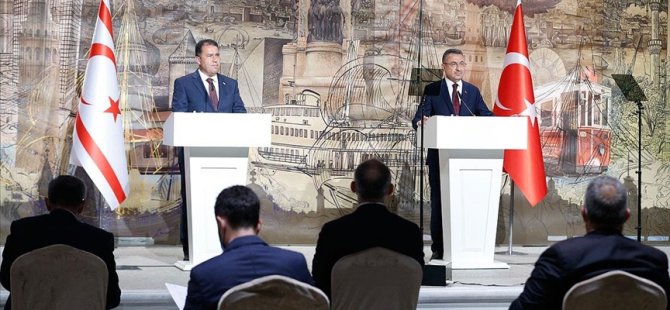 Fuat Oktay: Türkiye hem kendi, hem de Kıbrıs Türklerinin haklarını korumaya kararlı olduğunu gösterdi