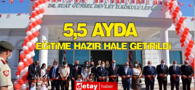 Dr. Suat Günsel Devlet İlkokulu Lefkoşa görkemli bir törenle açıldı